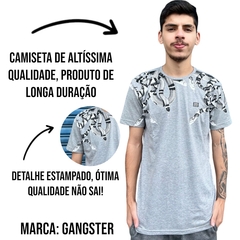 Camiseta Masculina Gangster Linha Premium Estampada Estilosa na internet