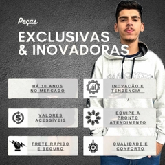 Blusa De Moletom Casaco De Frio Masculino Capuz Canguru Luxo - comprar online