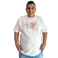 Camiseta Masculina Gangster Moda Plus Size Tamanho Grande - ANJ MODAS