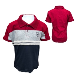 Camiseta Camisa Polo Infantil Menino Masculina Gangster Gola