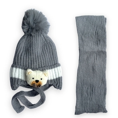 Kit Touca+Cachicol+Infantil Menino Menina Inverno Quentinha - ANJ MODAS