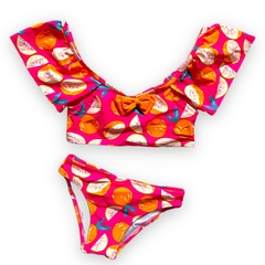 Biquíni Infantil Cropped Menina Praia Piscina Proteção Uv 50