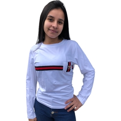 Blusinha Manga Longa Segunda Pele Feminina Estilosa Top