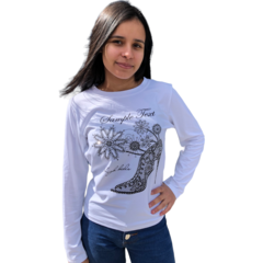 BLUSINHA MANGA LONGA FEMININA