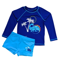 Conjunto Sunga Menino Camiseta Proteção Uv 50+ Box Praia