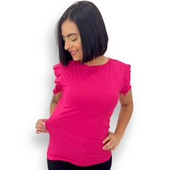 Blusinha Feminina Caneladinha Manguinha Morcego Sem Bojo - loja online