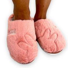 Pantufa Chinelo Emborrachada Feminina Conforto Frio Love na internet