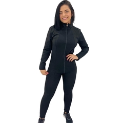 Conjunto Academia Calça Legging Blusa e Top Fitness Feminina - loja online