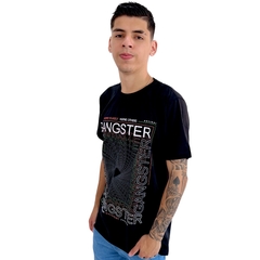 Imagem do Camiseta Masculina Gansgster Malha Premium Gola Careca