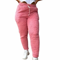 Calça Teddy Inverno Feminina Peluciada Felpuda Mosaico Jogge - comprar online