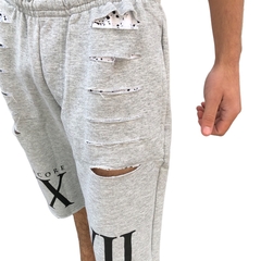 BERMUDAS MOLETOM MASCULINA PREMIUM GANGSTER OVERCORE