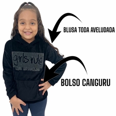 Blusa De Moletom Casaco Menina Infantil Olyns Premium na internet