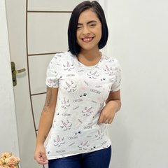 Blusinha Feminina T-shirt importada Baby Look Premium - loja online