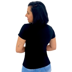 Blusa Blusinha Feminina Camiseta Baby Look Camisa Basica Lisa - loja online