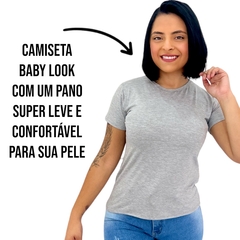 Blusa Blusinha Feminina Camiseta Baby Look Camisa Basica Lisa - ANJ MODAS