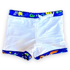 Sunga Box Infantil Boxer Verão Dino Praia Piscina Meninos