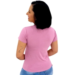 Blusa Blusinha Feminina Camiseta Baby Look Camisa Basica Lisa - loja online