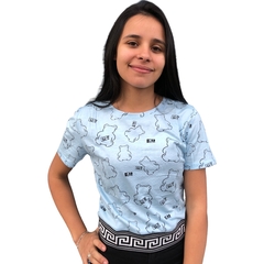 BLUSINHA FEMININA T-SHIRT CROPPED PREMIUM URSINHO - comprar online