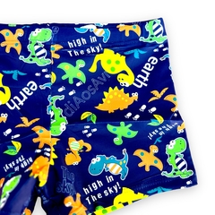 Imagem do Sunga Box Infantil Boxer Verão Dino Praia Piscina Meninos