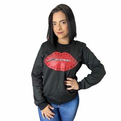 Blusa De Frio Manga Longa Moletinho Feminina Inverno