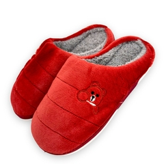 Pantufa Unissex Chinelo Pelucia Solado Borracha Inverno Urso - ANJ MODAS