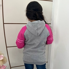 Blusa Moletom Menina Fechada C/Touca Flanelada Com Punho na internet