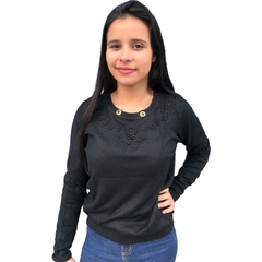 Blusa Sueter Feminina Fechada Basica Premium Luxo