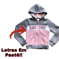 Blusa De Frio Casaco Moletom Infantil Com Zíper Aberta Olyns - comprar online