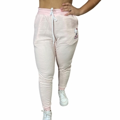 Calça Moletom Feminina Gangster Hello Kitty Com Punho