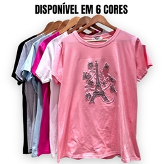 Blusinha T-shirt Feminina Camiseta Plus Size Manguinha Grand - comprar online