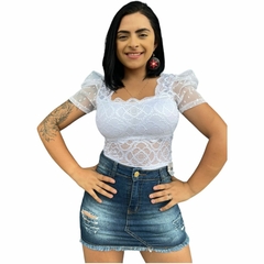 Body Bori Manga Princesa Rendado Com Bojo Premium na internet