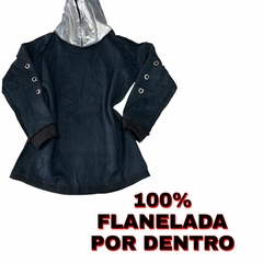 Imagem do Blusa De Frio Menina Veste Legging Fechada Capuz Moletinho