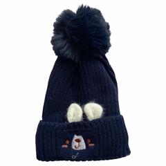 Touca Gorro De Pompom Infantil Criança Frio Fofinha Coelho - comprar online