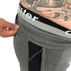 Calça Moletom Plus Size Gangster Tamanho Grande Detalhada - loja online