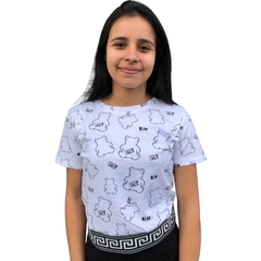 BLUSINHA FEMININA T-SHIRT CROPPED PREMIUM URSINHO