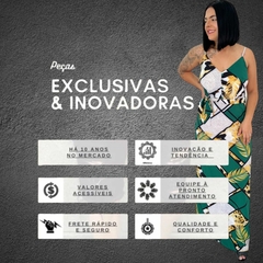 Vestido Estampado Com Bojo Alcinha Com Regulagem Botão Fake - comprar online