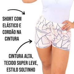 Imagem do Short Feminino Soltinho Mulher Curto Cintura Alta Importado