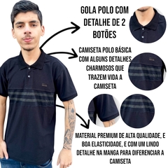 Camiseta Polo Masculina Gangster Colarinho Importada Premium - ANJ MODAS