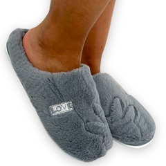 Pantufa Chinelo Emborrachada Feminina Conforto Frio Love