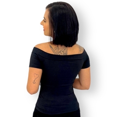 Blusa Blusinha Feminina Canelada Manguinha Basica Com Bojo - loja online