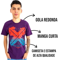 Camiseta Masculina Gola Redonda Overcore Estampada Basica - ANJ MODAS