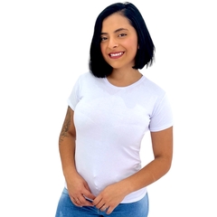 Blusa Blusinha Feminina Camiseta Baby Look Camisa Basica Lisa