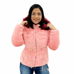 Casaco Feminina Jaqueta Dupla Face Veste Dois Lado Pelinho - comprar online