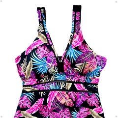 Imagem do Maio Plus Size Body Feminino Praia Grande Alça Reforçada