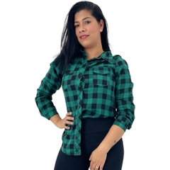 Blusa Camisa Xadrez Feminina Manga Longa Festa Junina - loja online