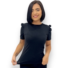 Blusinha Feminina Canelada Longa Manguinha Princesa - loja online