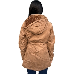 Jaqueta Casaco Parka Forrada Sobretudo Feminina Mosaico Luxo - comprar online