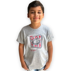 Camiseta Infantil Menino De Marca Gola Careca Estilosa - ANJ MODAS