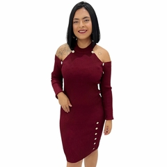 Vestido Manga Longa Feminino Tricote Sweet Linha Premium - loja online