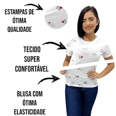 Blusinha Feminina T-shirt Love